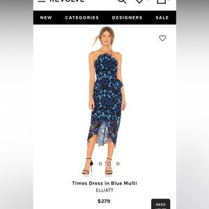 COPY - COPY - Elliatt Times Dress blue